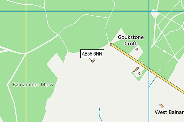 AB55 6NN map - OS VectorMap District (Ordnance Survey)