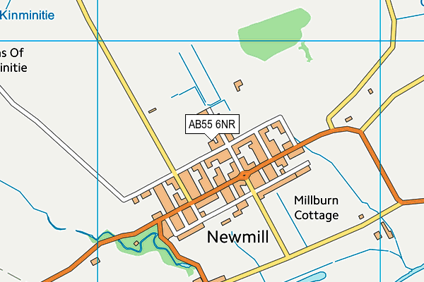 AB55 6NR map - OS VectorMap District (Ordnance Survey)