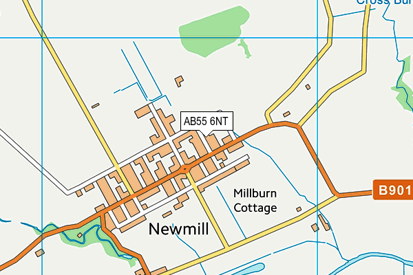 AB55 6NT map - OS VectorMap District (Ordnance Survey) AB55 6NT map - OS VectorMap District (Ordnance Survey)