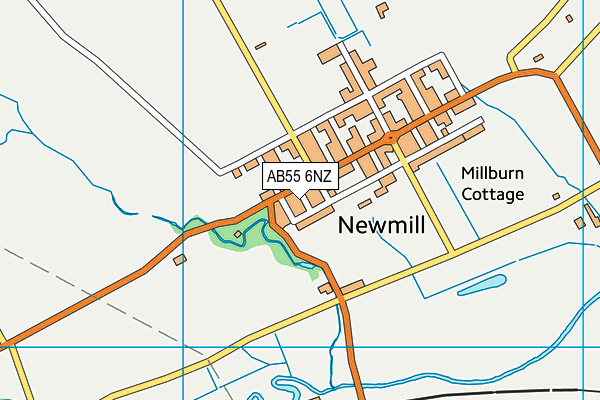 AB55 6NZ map - OS VectorMap District (Ordnance Survey) AB55 6NZ map - OS VectorMap District (Ordnance Survey)
