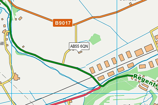 AB55 6QN map - OS VectorMap District (Ordnance Survey) AB55 6QN map - OS VectorMap District (Ordnance Survey)