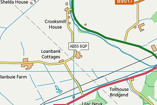 AB55 6QP map - OS VectorMap District (Ordnance Survey) AB55 6QP map - OS VectorMap District (Ordnance Survey)