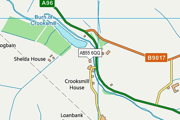 AB55 6QQ map - OS VectorMap District (Ordnance Survey) AB55 6QQ map - OS VectorMap District (Ordnance Survey)