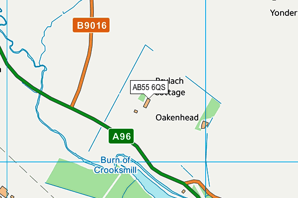 AB55 6QS map - OS VectorMap District (Ordnance Survey) AB55 6QS map - OS VectorMap District (Ordnance Survey)