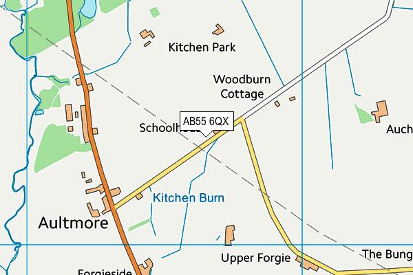 AB55 6QX map - OS VectorMap District (Ordnance Survey) AB55 6QX map - OS VectorMap District (Ordnance Survey)