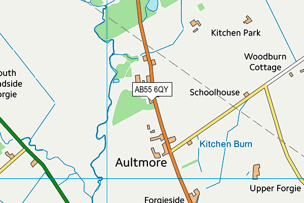 AB55 6QY map - OS VectorMap District (Ordnance Survey) AB55 6QY map - OS VectorMap District (Ordnance Survey)