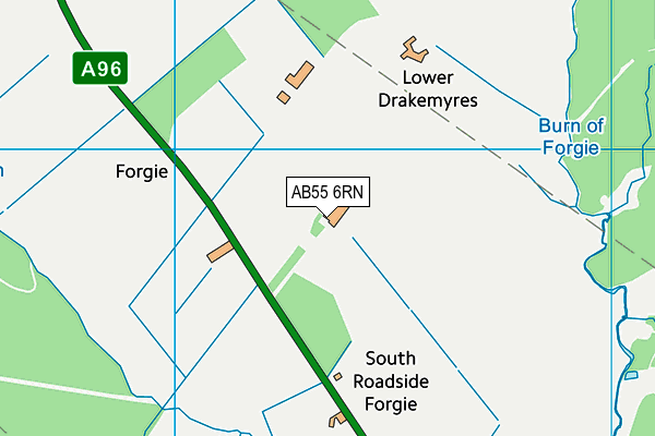 AB55 6RN map - OS VectorMap District (Ordnance Survey) AB55 6RN map - OS VectorMap District (Ordnance Survey)
