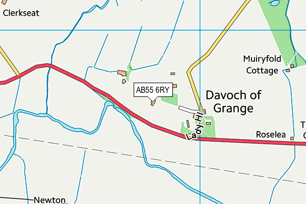 AB55 6RY map - OS VectorMap District (Ordnance Survey) AB55 6RY map - OS VectorMap District (Ordnance Survey)