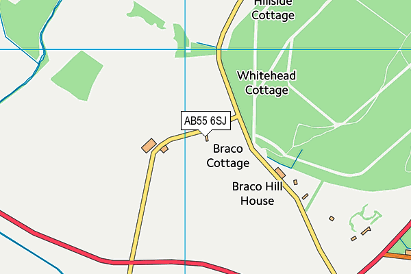 AB55 6SJ map - OS VectorMap District (Ordnance Survey) AB55 6SJ map - OS VectorMap District (Ordnance Survey)