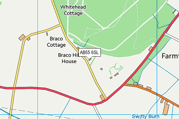 AB55 6SL map - OS VectorMap District (Ordnance Survey) AB55 6SL map - OS VectorMap District (Ordnance Survey)