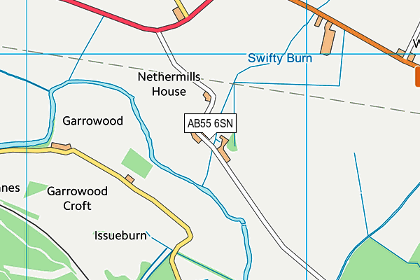 AB55 6SN map - OS VectorMap District (Ordnance Survey) AB55 6SN map - OS VectorMap District (Ordnance Survey)