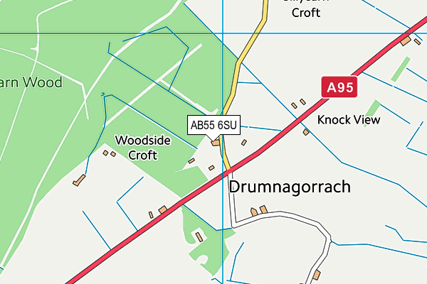AB55 6SU map - OS VectorMap District (Ordnance Survey) AB55 6SU map - OS VectorMap District (Ordnance Survey)