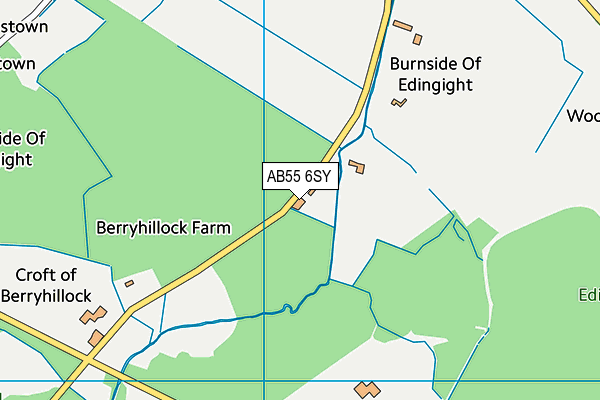 AB55 6SY map - OS VectorMap District (Ordnance Survey) AB55 6SY map - OS VectorMap District (Ordnance Survey)