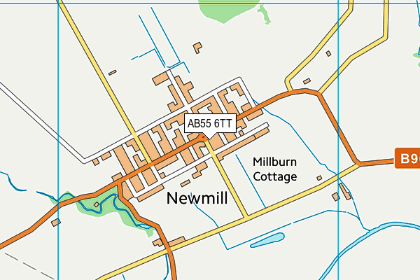 AB55 6TT map - OS VectorMap District (Ordnance Survey) AB55 6TT map - OS VectorMap District (Ordnance Survey)