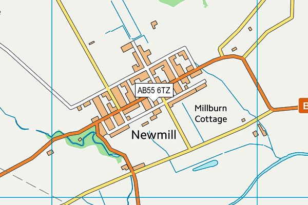 AB55 6TZ map - OS VectorMap District (Ordnance Survey) AB55 6TZ map - OS VectorMap District (Ordnance Survey)