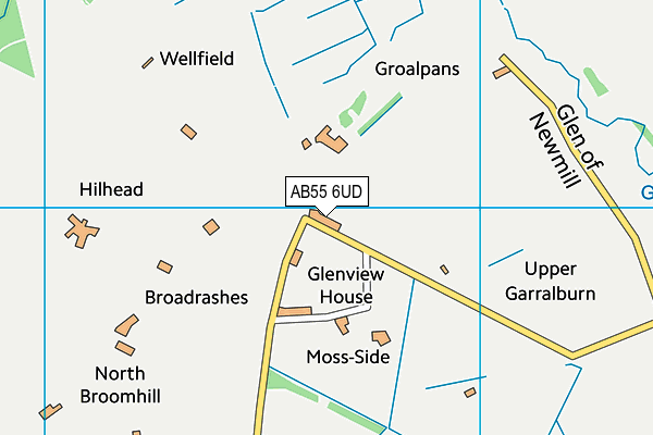 AB55 6UD map - OS VectorMap District (Ordnance Survey) AB55 6UD map - OS VectorMap District (Ordnance Survey)