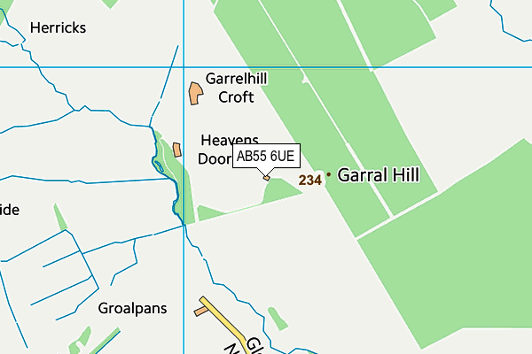 AB55 6UE map - OS VectorMap District (Ordnance Survey) AB55 6UE map - OS VectorMap District (Ordnance Survey)