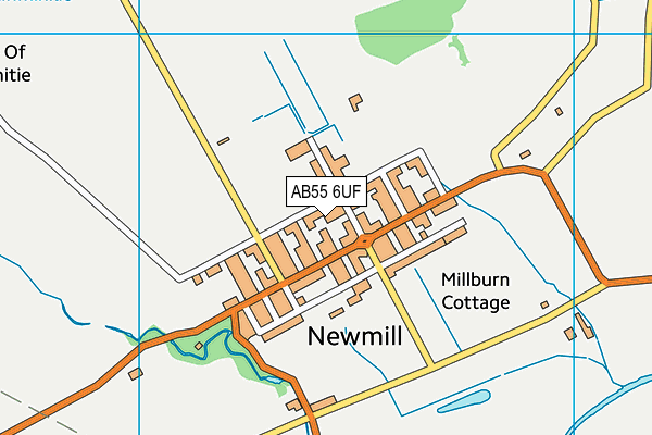 AB55 6UF map - OS VectorMap District (Ordnance Survey) AB55 6UF map - OS VectorMap District (Ordnance Survey)