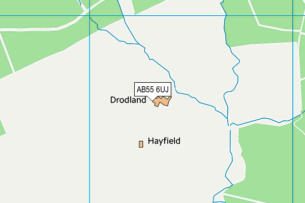 AB55 6UJ map - OS VectorMap District (Ordnance Survey) AB55 6UJ map - OS VectorMap District (Ordnance Survey)