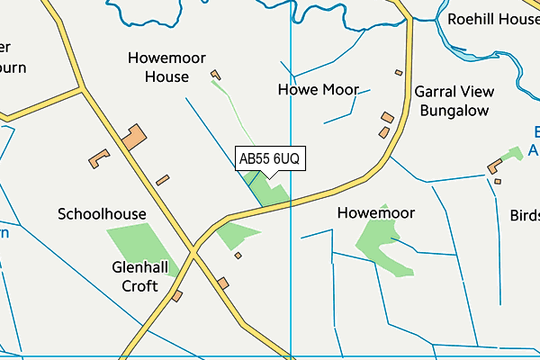 AB55 6UQ map - OS VectorMap District (Ordnance Survey) AB55 6UQ map - OS VectorMap District (Ordnance Survey)