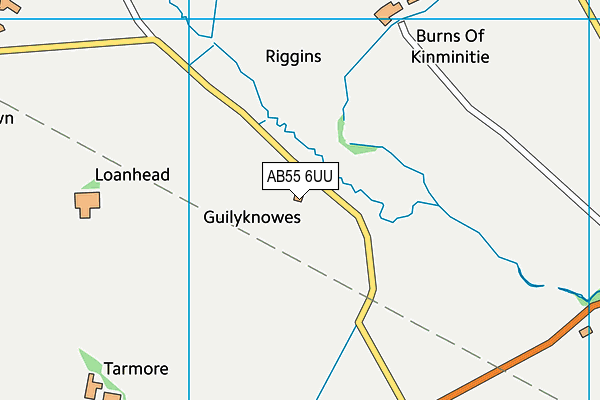 AB55 6UU map - OS VectorMap District (Ordnance Survey) AB55 6UU map - OS VectorMap District (Ordnance Survey)