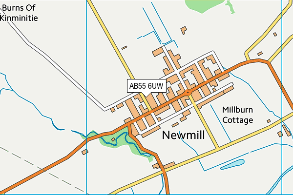 AB55 6UW map - OS VectorMap District (Ordnance Survey) AB55 6UW map - OS VectorMap District (Ordnance Survey)