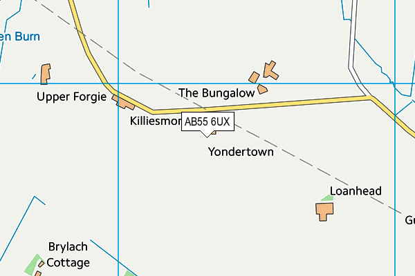 AB55 6UX map - OS VectorMap District (Ordnance Survey) AB55 6UX map - OS VectorMap District (Ordnance Survey)