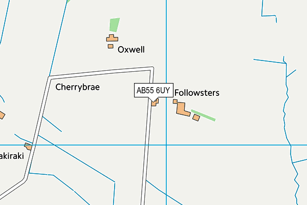 AB55 6UY map - OS VectorMap District (Ordnance Survey) AB55 6UY map - OS VectorMap District (Ordnance Survey)