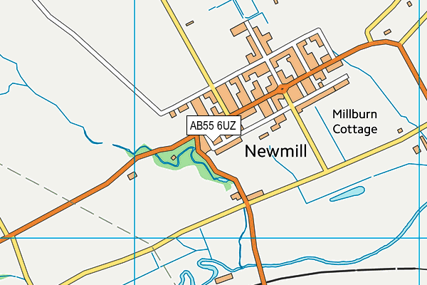 AB55 6UZ map - OS VectorMap District (Ordnance Survey) AB55 6UZ map - OS VectorMap District (Ordnance Survey)