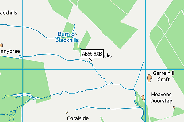 AB55 6XB map - OS VectorMap District (Ordnance Survey) AB55 6XB map - OS VectorMap District (Ordnance Survey)