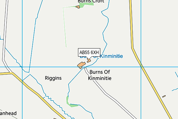 AB55 6XH map - OS VectorMap District (Ordnance Survey) AB55 6XH map - OS VectorMap District (Ordnance Survey)