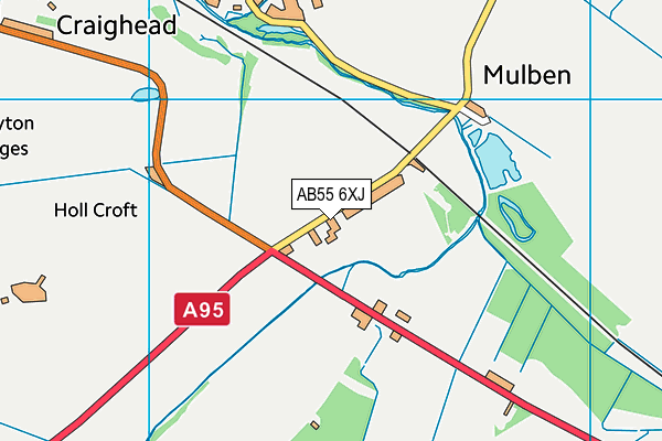 AB55 6XJ map - OS VectorMap District (Ordnance Survey) AB55 6XJ map - OS VectorMap District (Ordnance Survey)