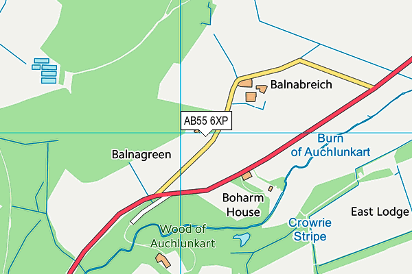 AB55 6XP map - OS VectorMap District (Ordnance Survey) AB55 6XP map - OS VectorMap District (Ordnance Survey)