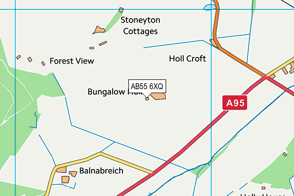 AB55 6XQ map - OS VectorMap District (Ordnance Survey) AB55 6XQ map - OS VectorMap District (Ordnance Survey)