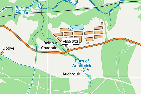 AB55 6XS map - OS VectorMap District (Ordnance Survey) AB55 6XS map - OS VectorMap District (Ordnance Survey)