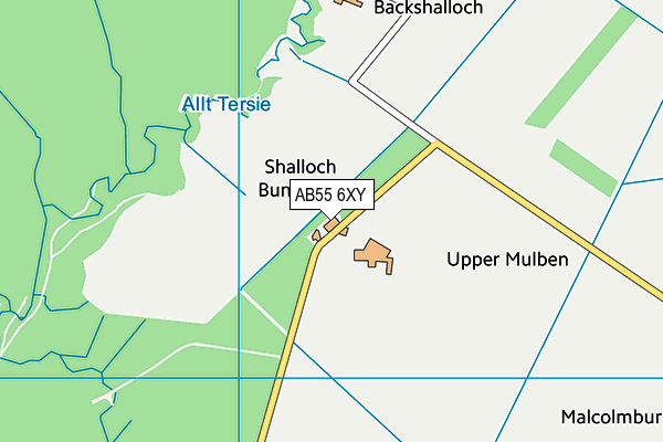 AB55 6XY map - OS VectorMap District (Ordnance Survey) AB55 6XY map - OS VectorMap District (Ordnance Survey)