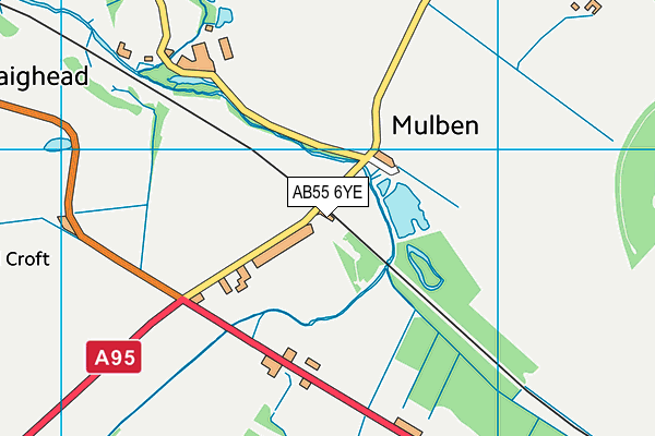 AB55 6YE map - OS VectorMap District (Ordnance Survey) AB55 6YE map - OS VectorMap District (Ordnance Survey)