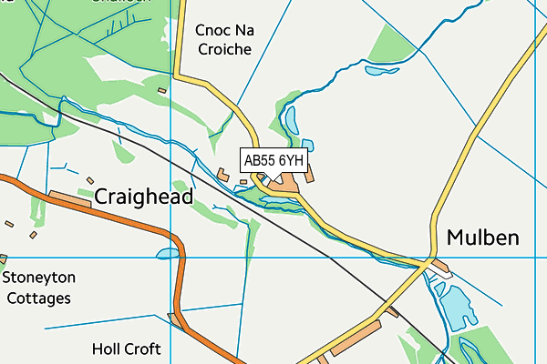 AB55 6YH map - OS VectorMap District (Ordnance Survey) AB55 6YH map - OS VectorMap District (Ordnance Survey)