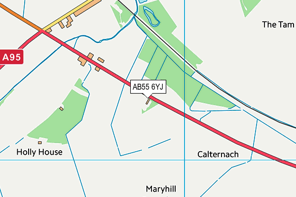 AB55 6YJ map - OS VectorMap District (Ordnance Survey) AB55 6YJ map - OS VectorMap District (Ordnance Survey)
