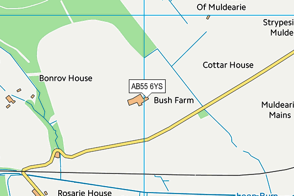 AB55 6YS map - OS VectorMap District (Ordnance Survey) AB55 6YS map - OS VectorMap District (Ordnance Survey)