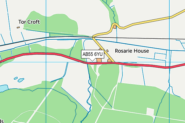AB55 6YU map - OS VectorMap District (Ordnance Survey) AB55 6YU map - OS VectorMap District (Ordnance Survey)