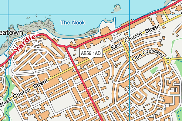 AB56 1AD map - OS VectorMap District (Ordnance Survey) AB56 1AD map - OS VectorMap District (Ordnance Survey)