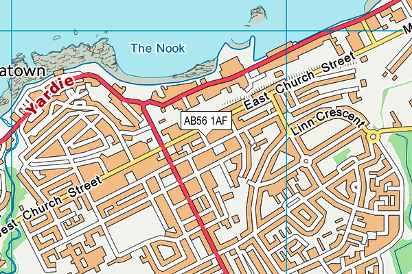 AB56 1AF map - OS VectorMap District (Ordnance Survey) AB56 1AF map - OS VectorMap District (Ordnance Survey)