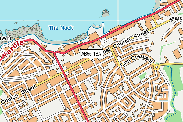 AB56 1BA map - OS VectorMap District (Ordnance Survey) AB56 1BA map - OS VectorMap District (Ordnance Survey)