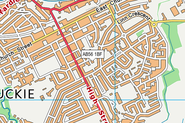 AB56 1BF map - OS VectorMap District (Ordnance Survey) AB56 1BF map - OS VectorMap District (Ordnance Survey)