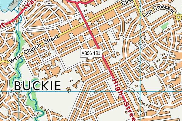 AB56 1BJ map - OS VectorMap District (Ordnance Survey)