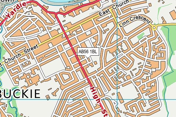 AB56 1BL map - OS VectorMap District (Ordnance Survey) AB56 1BL map - OS VectorMap District (Ordnance Survey)