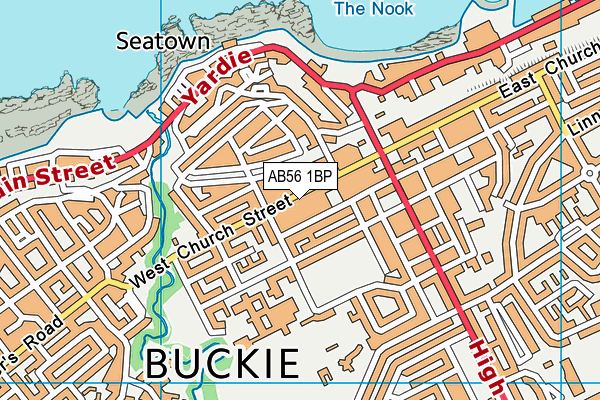 AB56 1BP map - OS VectorMap District (Ordnance Survey)