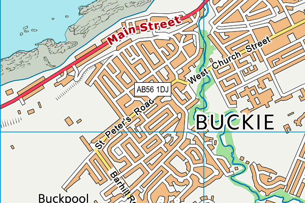 AB56 1DJ map - OS VectorMap District (Ordnance Survey) AB56 1DJ map - OS VectorMap District (Ordnance Survey)