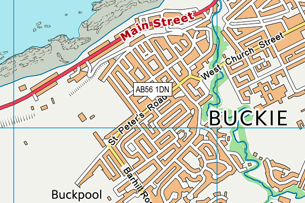 AB56 1DN map - OS VectorMap District (Ordnance Survey) AB56 1DN map - OS VectorMap District (Ordnance Survey)